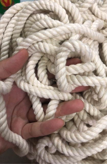 500gram dây thừng cotton 10mm làm handmade  ( ~15m)