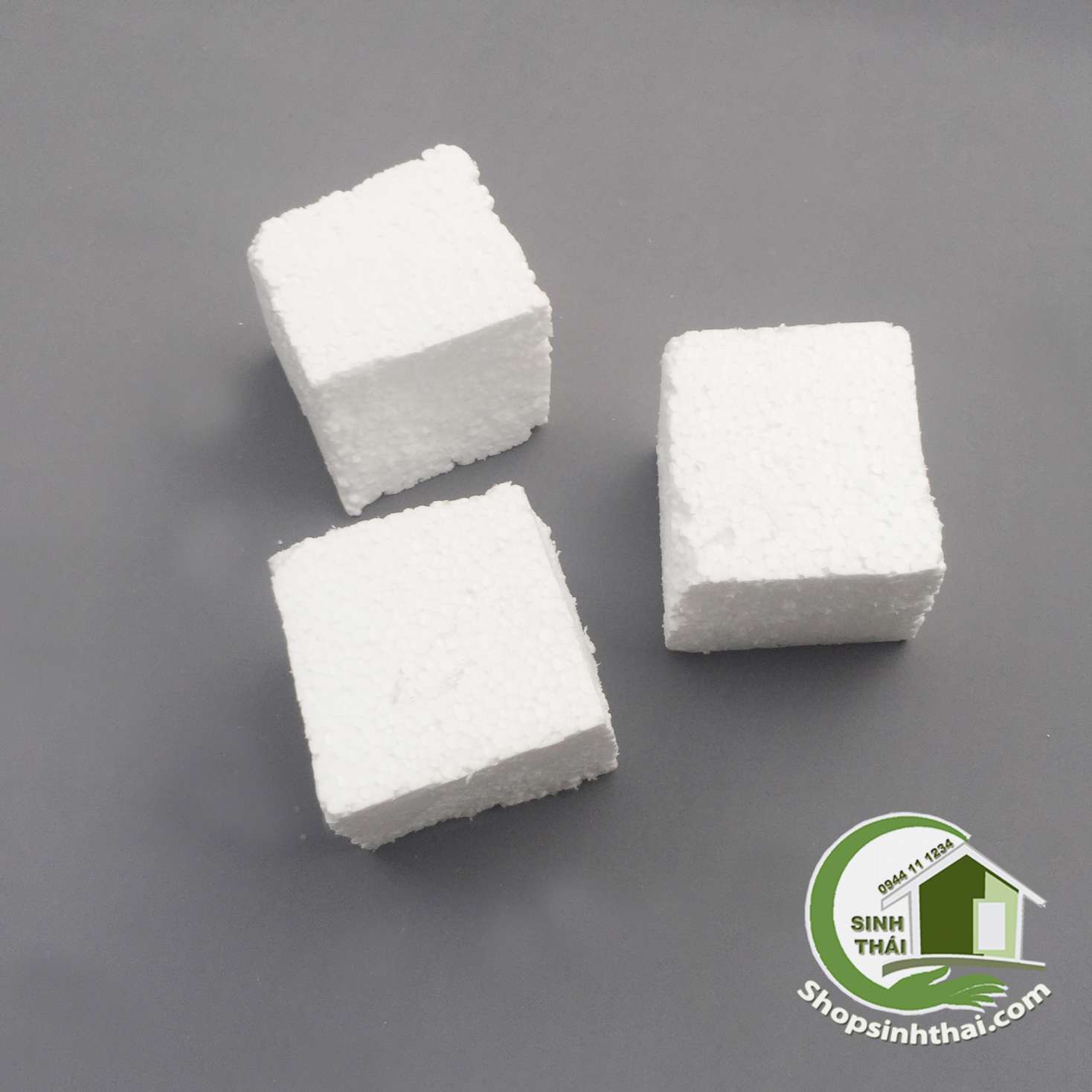 [HCM]Mút xốp trắng cắm hoa giả làm mô hình - mút xốp EPS cục nhỏ 12 x 10cm