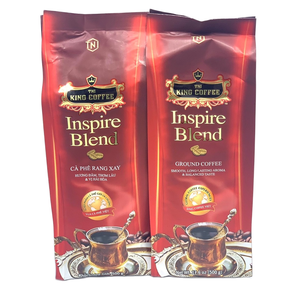 1Kg - Cà phê  King Coffee pha phin Inspire Blend( 2 Bịch x 500gam)