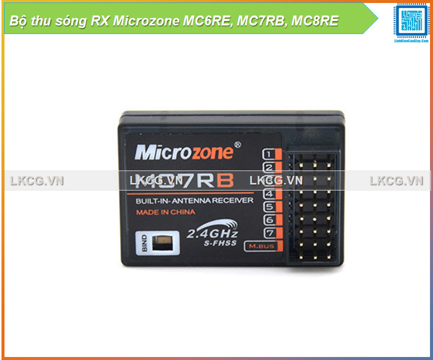 [Giá hủy diệt] Bộ thu sóng RX Microzone MC6RE, MC7RB, MC8RE