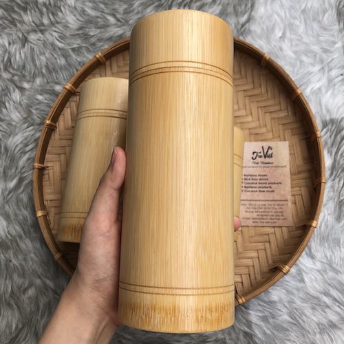 [HCM]Hộp đựng trà bằng tre vintage - Tea Container - có 3 kích thước lựa chọn