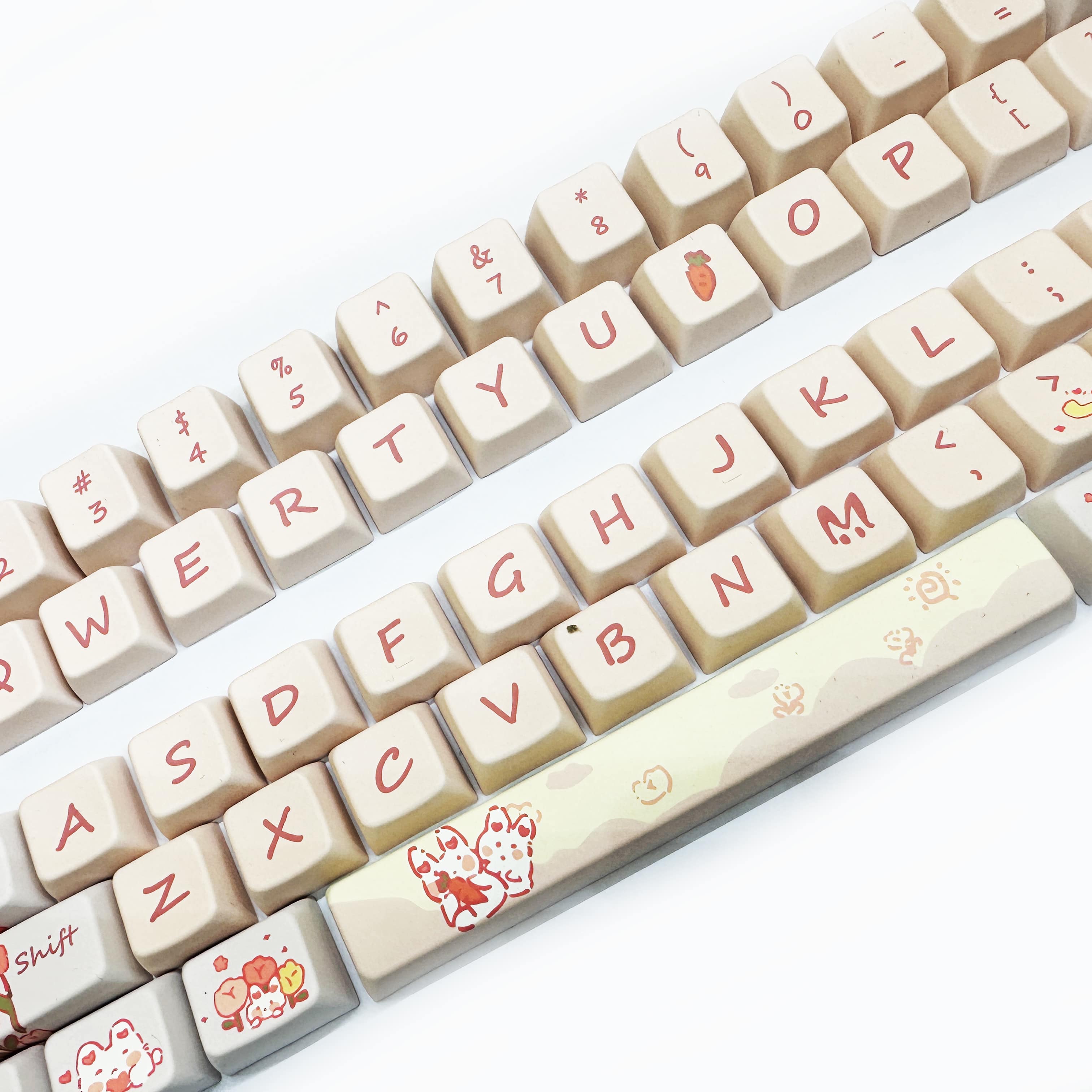Bộ nút bàn phím cơ | Keycap MDA LMK67 - Meow meow | PBT Dyesub