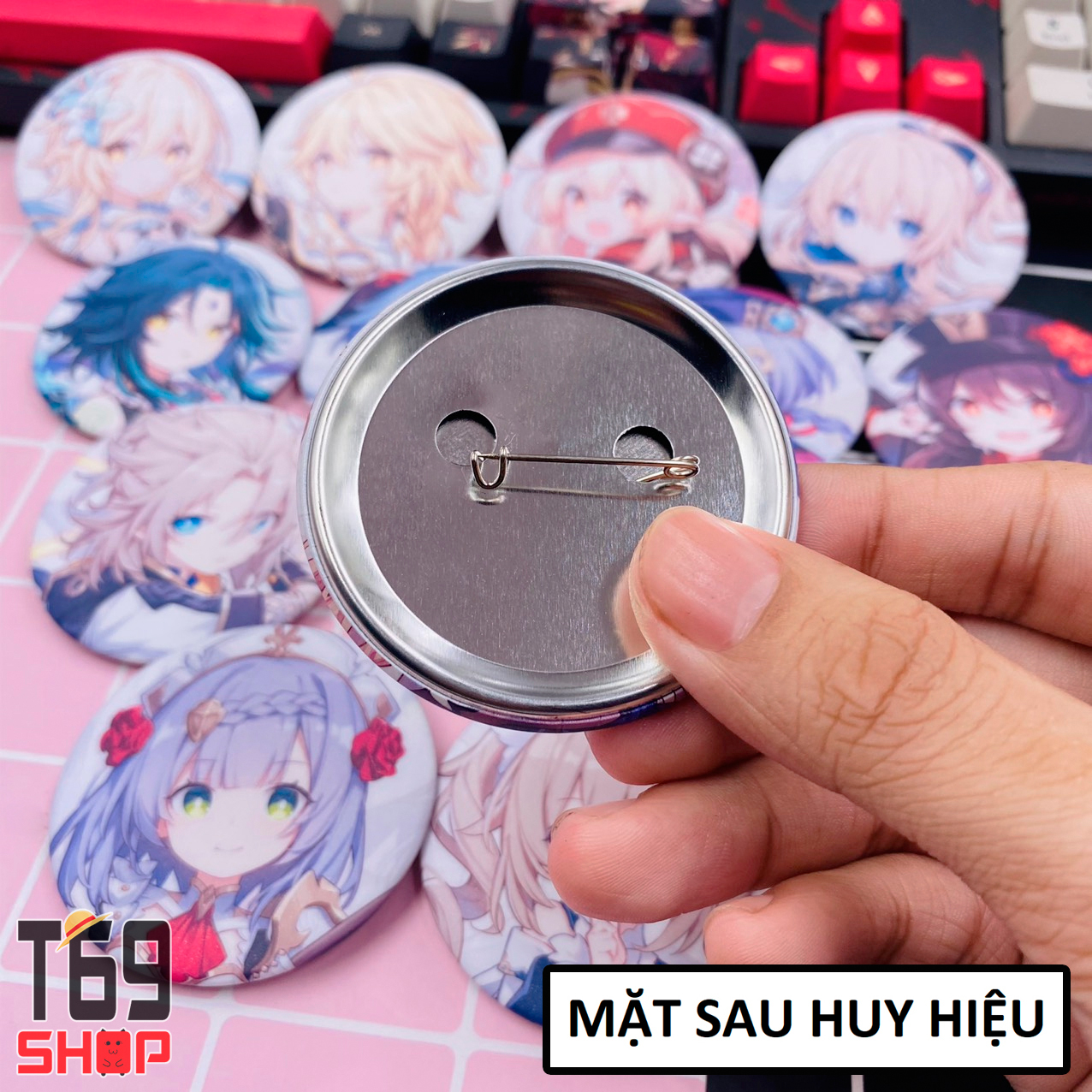 [33 mẫu] Huy hiệu game Genshin Impact (Size 5.8cm) [T69 Shop]