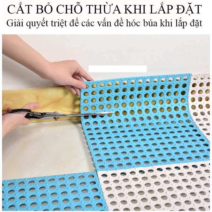 Tấm nhựa vuông lót sàn chống trơn trượt cho nhà tắm, vệ sinh ...