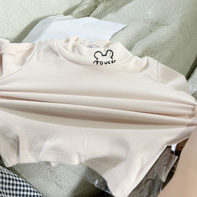 ÁO COTTON NỈ CỔ 3P HÀNG QC CHO BÉ