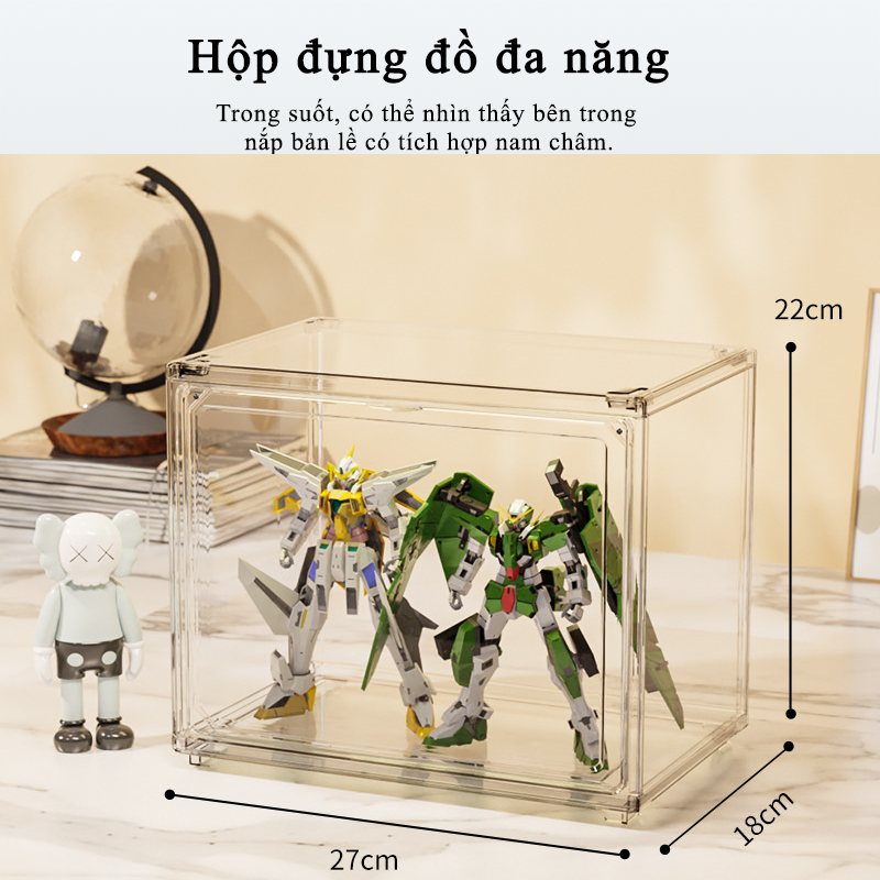 Hộp trưng bày đồ chơi trong suốt Tủ trưng bày búp bê, hộp trong suốt, hộp đựng đồ chơi hộp trưng bày đồ chơi Hộp trưng bày acrylic, hộp nhựa trong để trưng bày mô hình