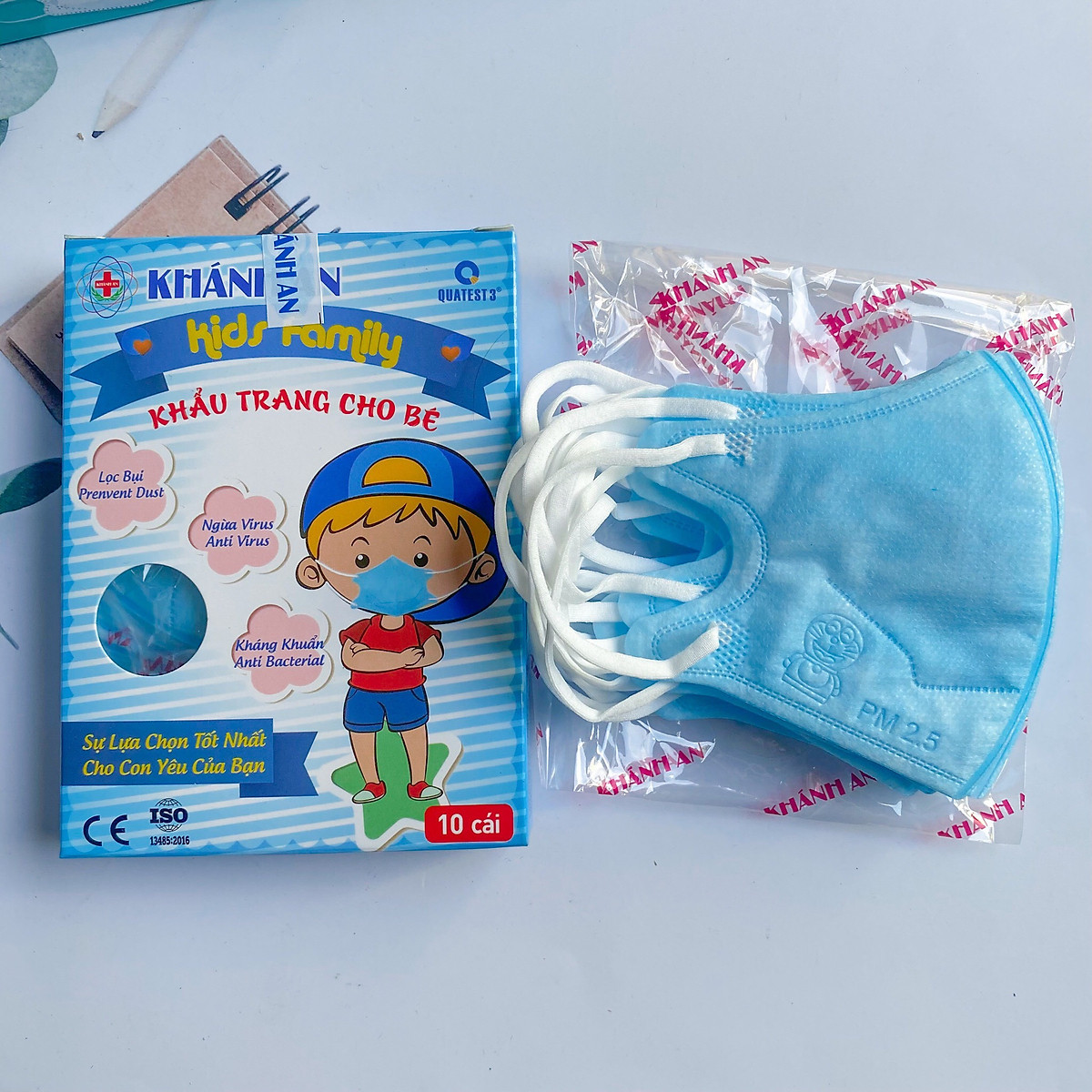 Khẩu trang trẻ em 4 lớp Khánh An