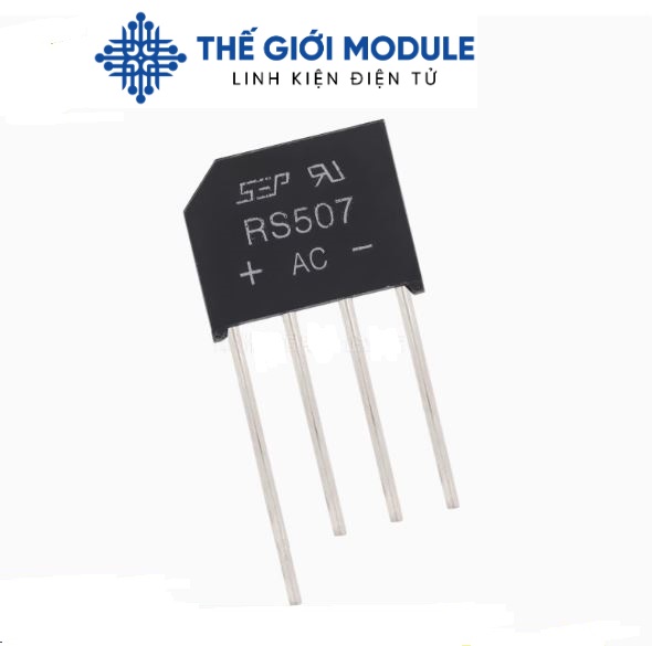[Rẻ vô địch] [Có sẵn] [Set 2 cái] Diode cầu RS507 5A - thegioimodule
