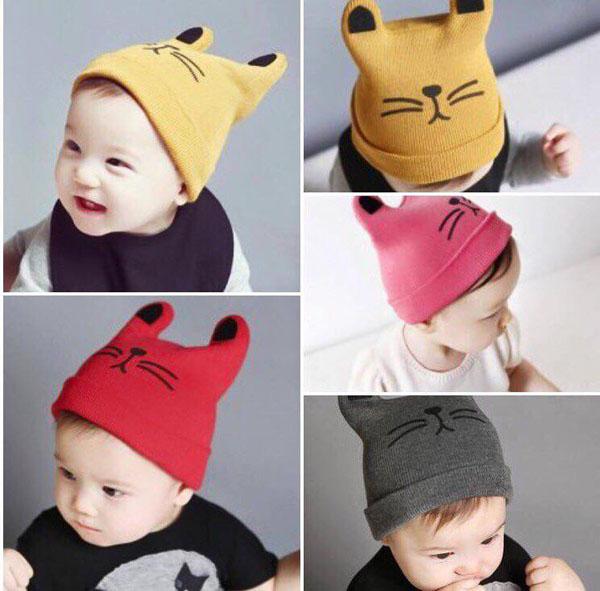 [HCMC] soft and warm wool hat for 3 months-5 years old babies
