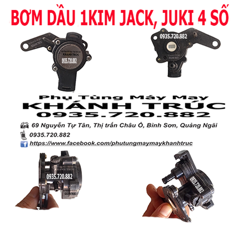 Bơm dầu máy 1kim Juki 4 số hoặc JACK máy may (khâu) công nghiệp