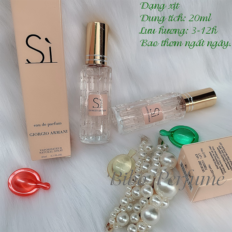 [HCM]NƯỚC HOA NỮ MINI 20ML MÙI SI LƯU 3-12H