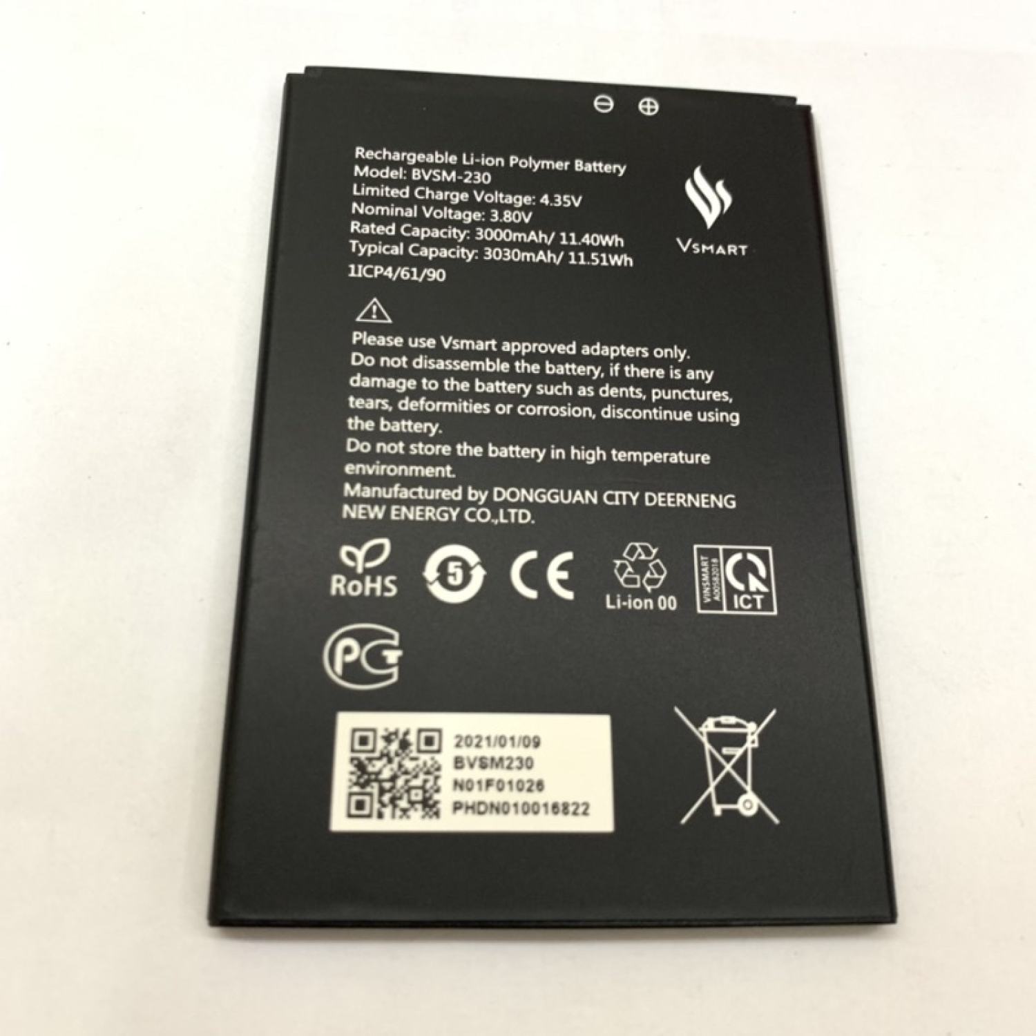Pin Vsmart Bee 3 zin new hãng model V230