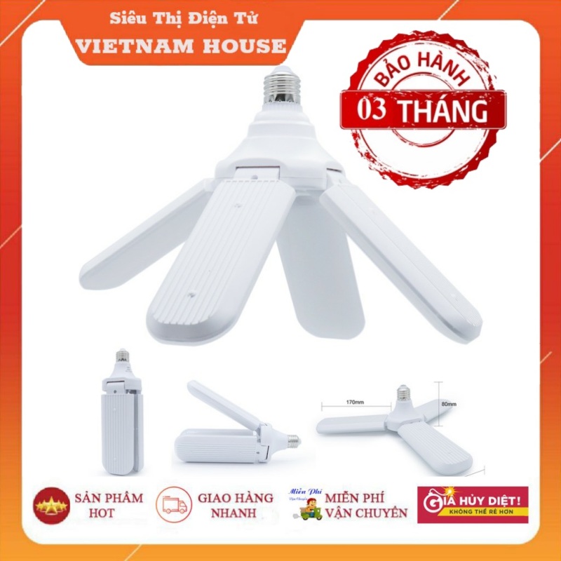 🔴Đang Sale🔴Bóng Đèn Buld 3 Bóng Cánh Quạt 30W - 45W Siêu Sáng - Có Bảo Hành.