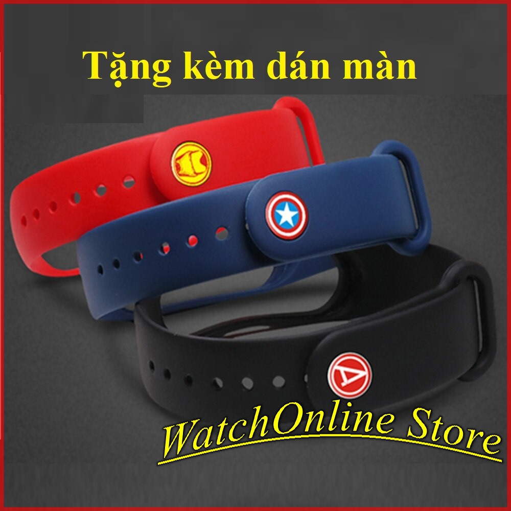 Combo 3 dây đeo Avengers Xiaomi miband 3/4