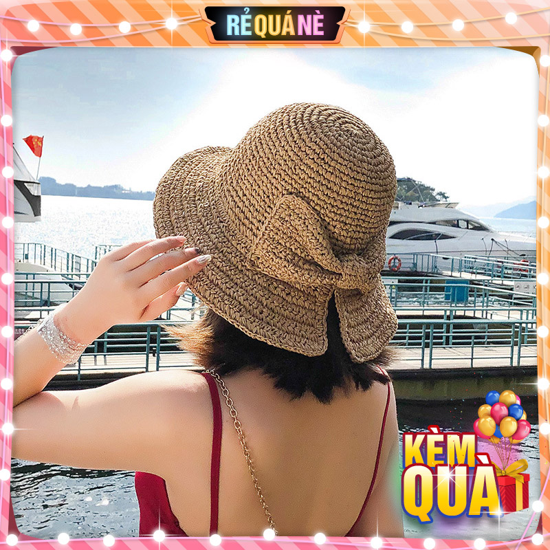 Beach solid bowtie espadrilles cap RQN1307 - requane