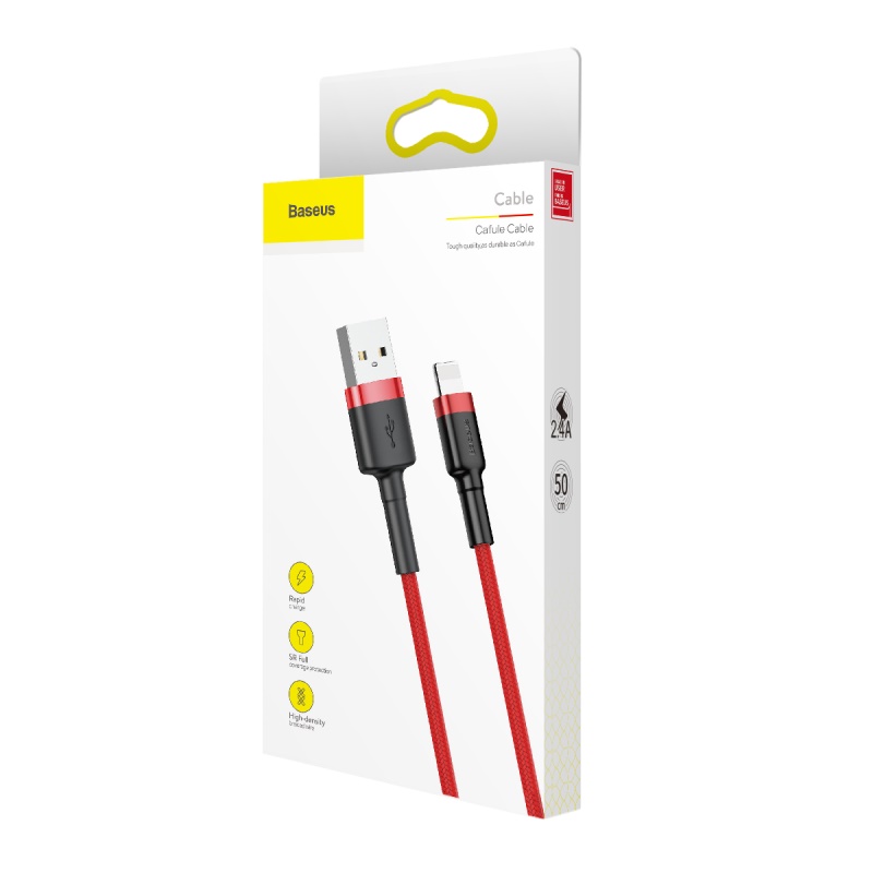 Cáp Baseus Kevlar USB Cho Lightning 1.5A Cáp Dữ Liệu USB Cho iPhone 2M