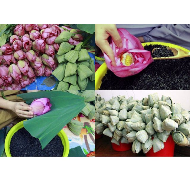 Trà ướp bông sen tươi(1 bông)