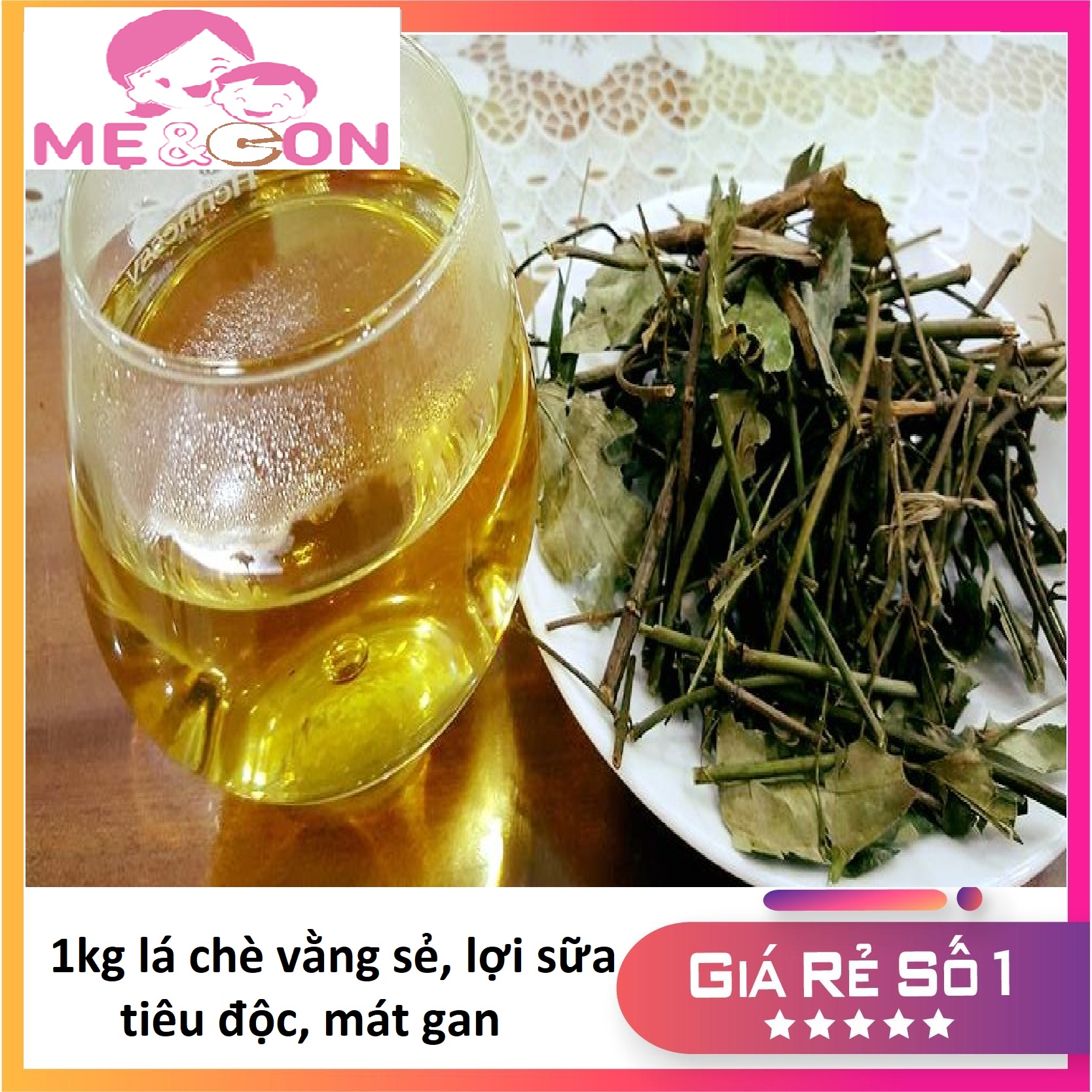 1 kg lá chè vằng sẻ khô lợi sữa, giảm cân