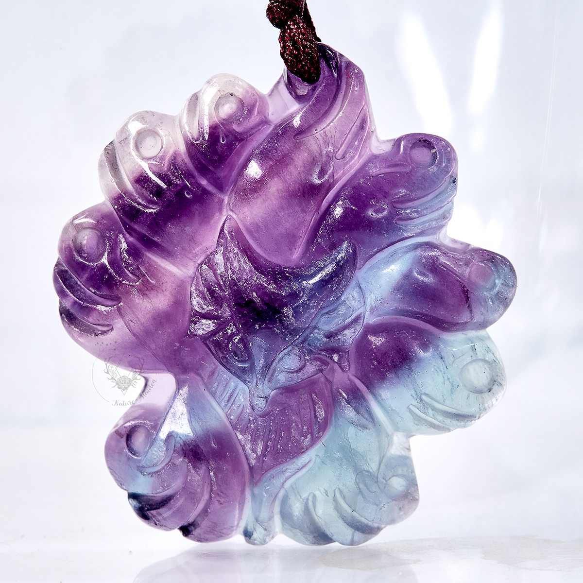 Mặt Đá Hồ Ly Chúa 9 Đuôi Đá Fluorite Thiên Nhiên