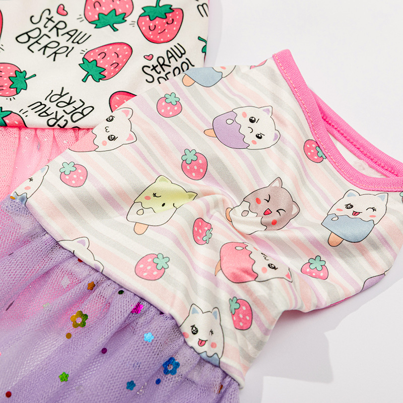 áo váy đầm xòe mùa hè dành cho chó mèo - T3 PETS SHOP