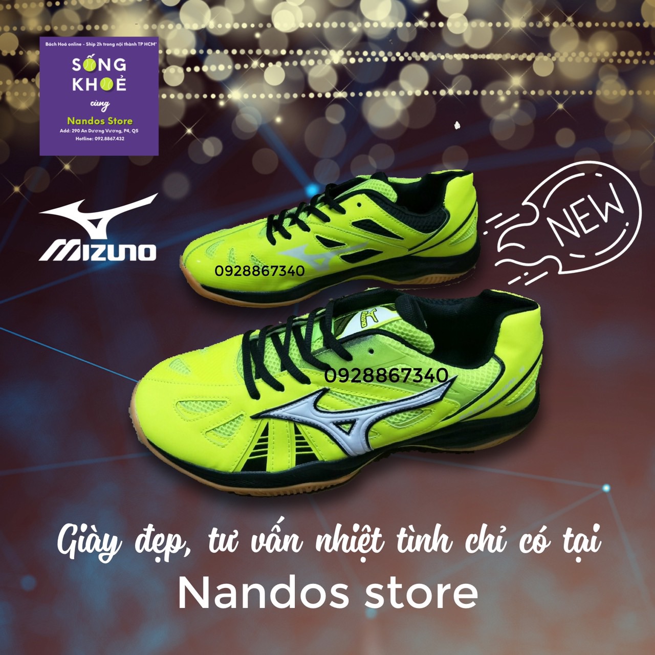 [HCM][GIẢM GIÁ 34%] GIÀY TENNIS THƯƠNG HIỆU DJOKOVICMIZUNO