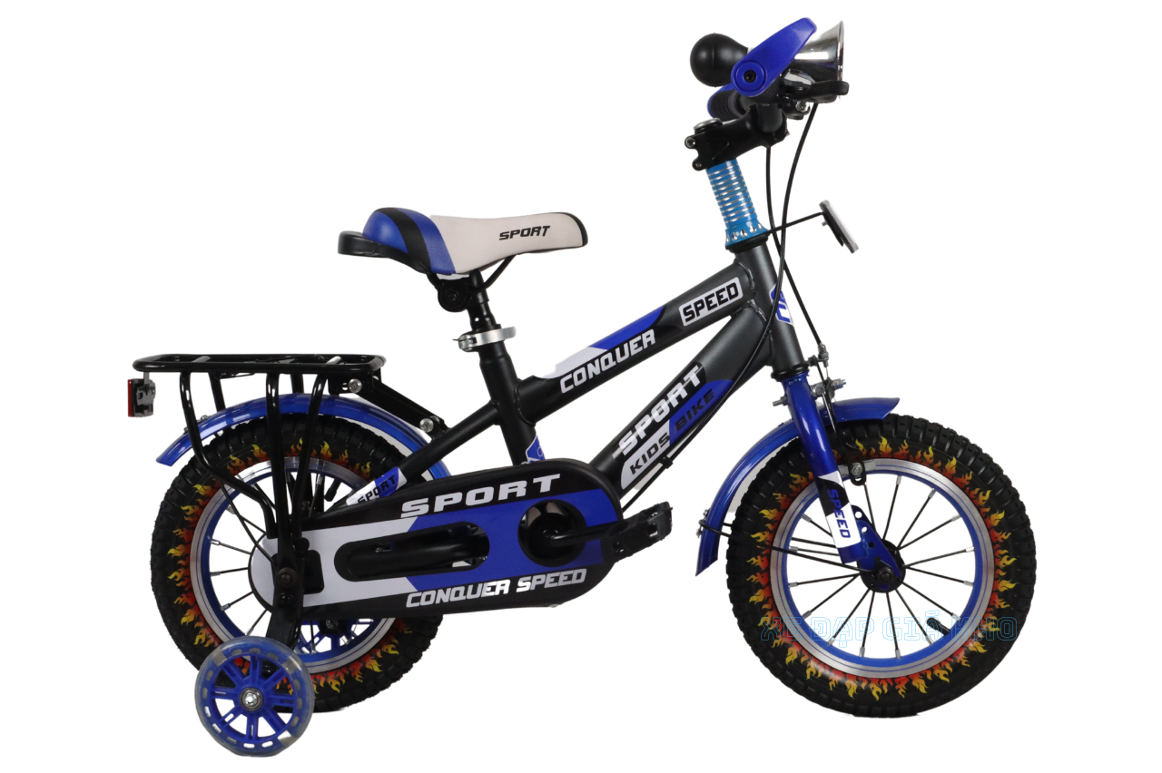 Xe đạp trẻ em 12 inch Conquer Speed Baga Tay ngang
