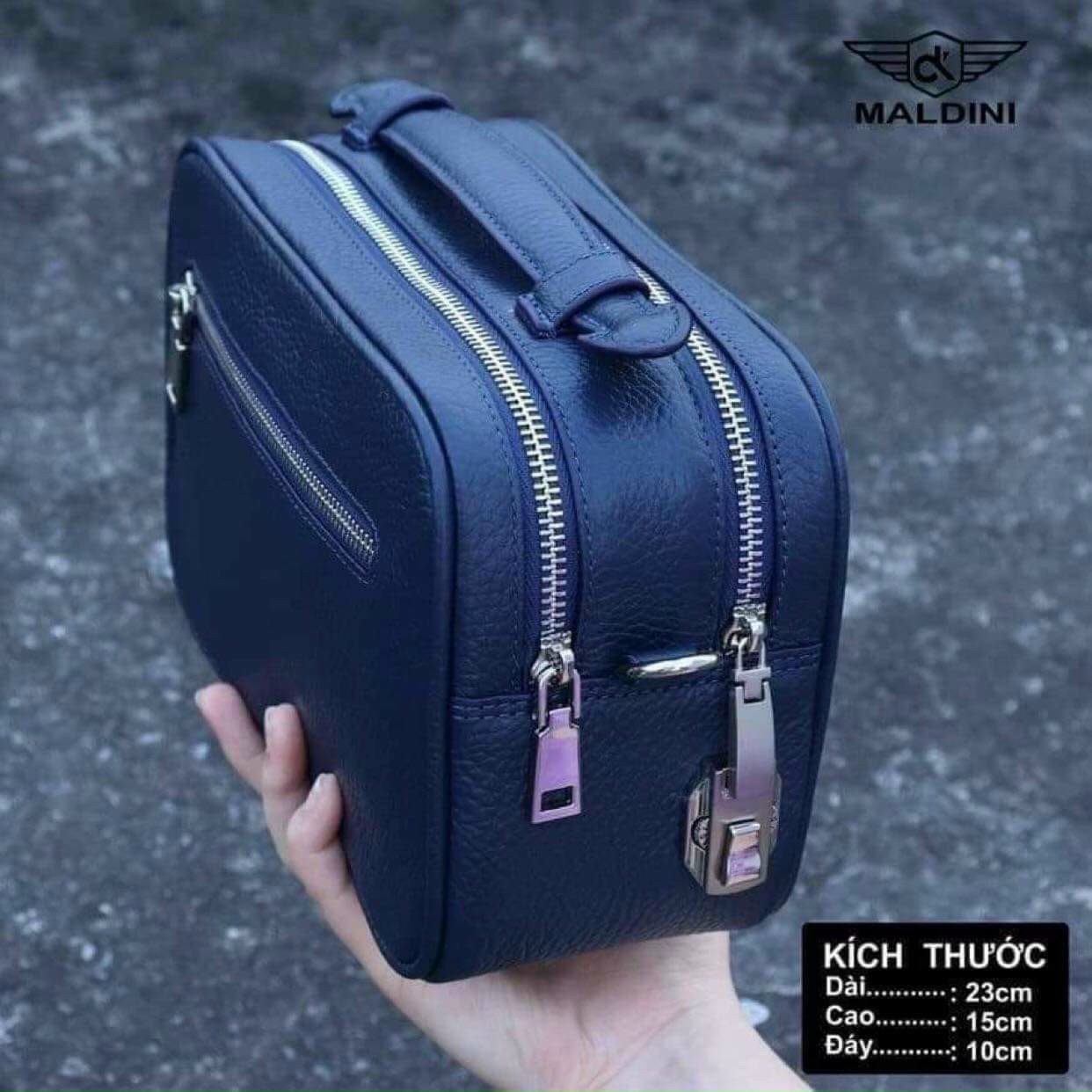 Túi Golf Nam Cầm Tay Da Bê AUTHENTICH Maldini - Có Khóa Số
