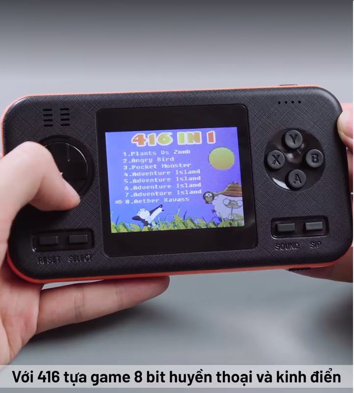 Máy chơi game cầm tay POWER GAME 416 Game - Máy chơi game kiêm sạc dự phòng dung lượng 8000mAh