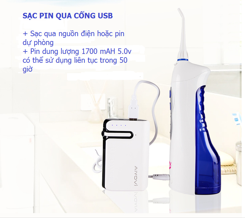 Máy tăm nước du lịch