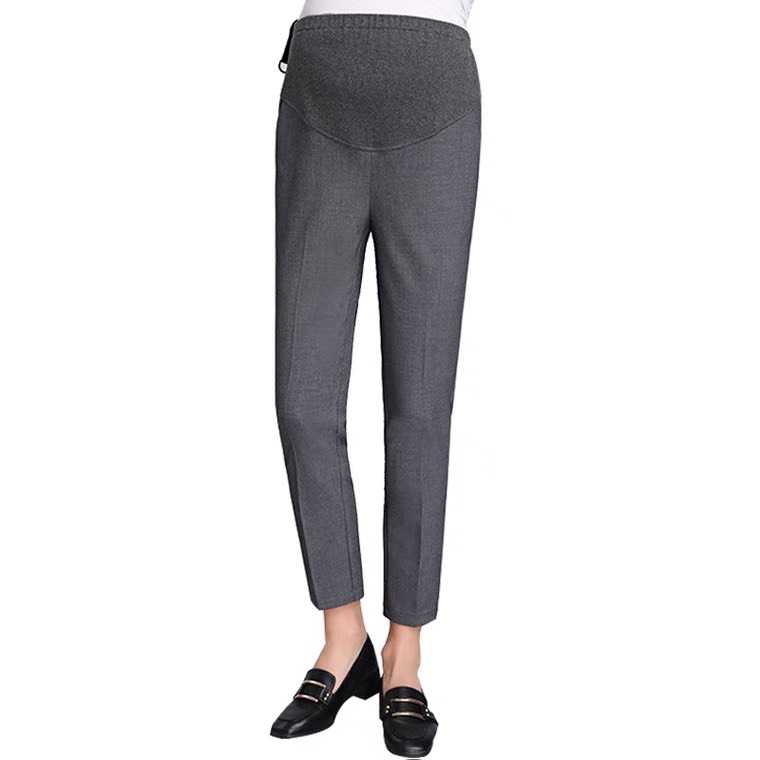 Quần Bầu Baggy Công Sở vải tuýtsi cao cấp - Đồ Bầu Xinh
