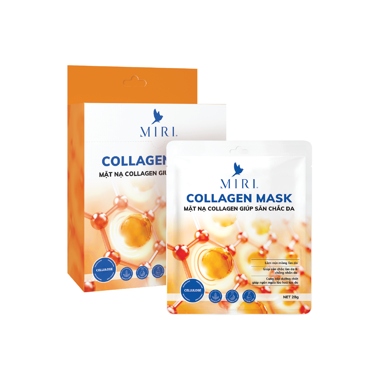 Mặt Nạ Giúp Săn Chắc Da - Collagen Mask MIRI (28gr)