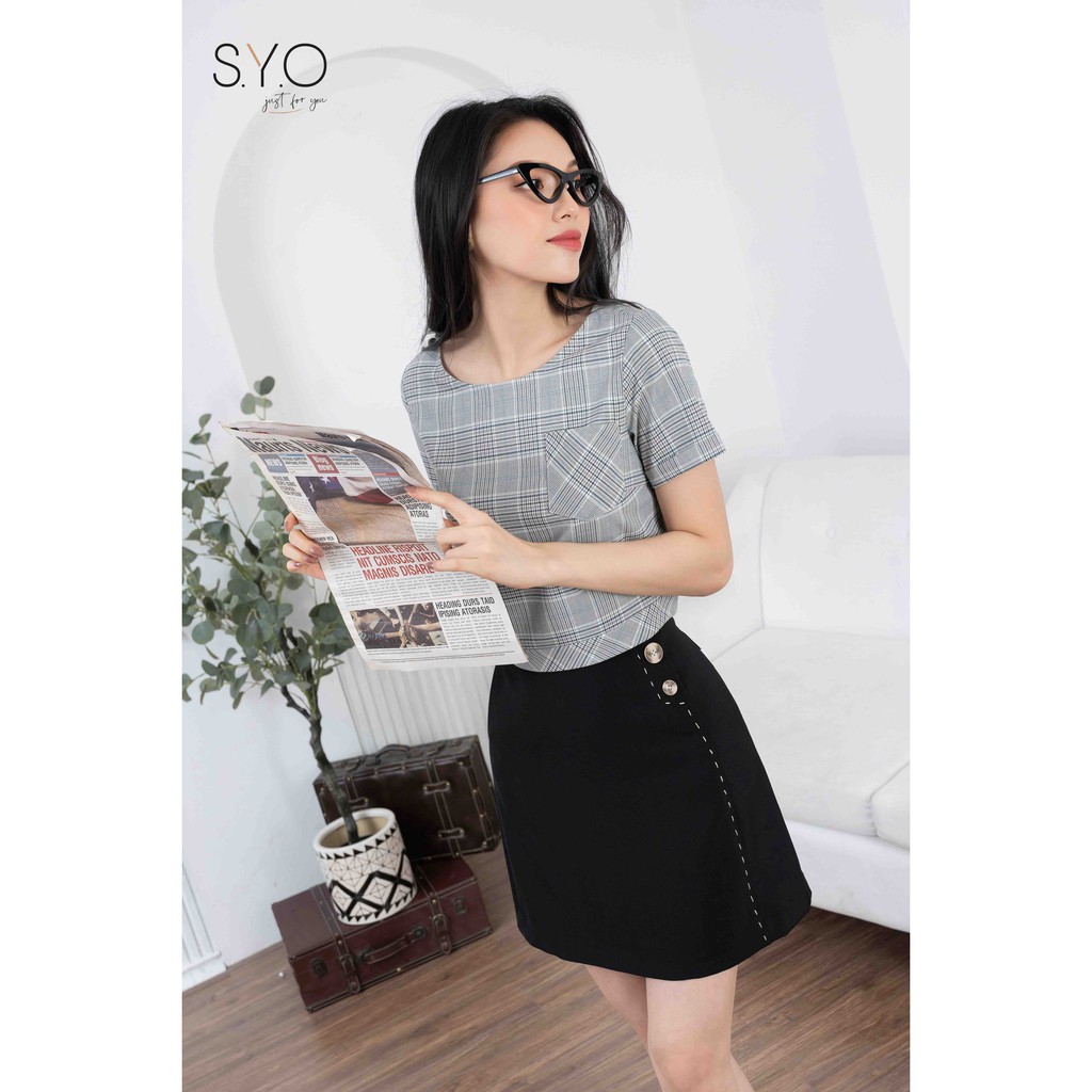 Áo Coptop Kẻ Chồng Tà Lưng A2005-21