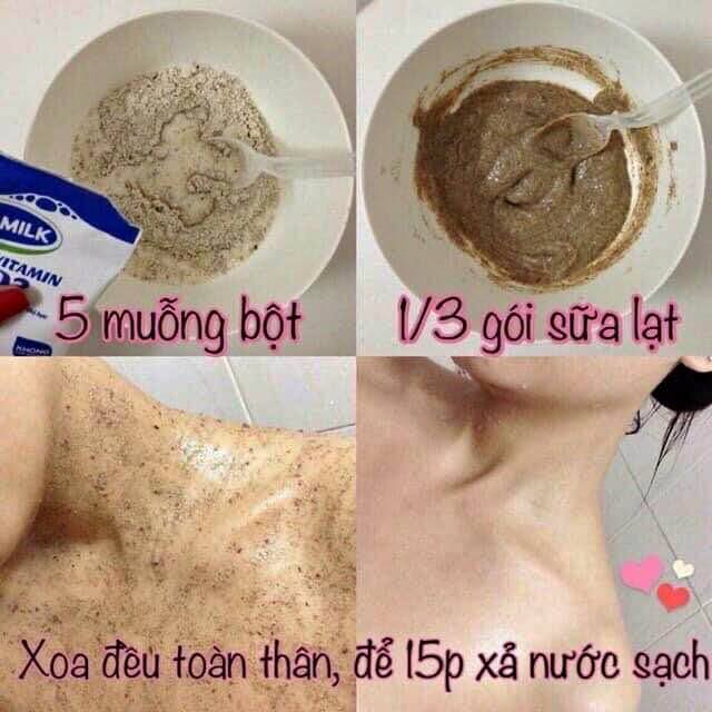 Bột đậu đỏ tẩy tế bào chết nhà làm