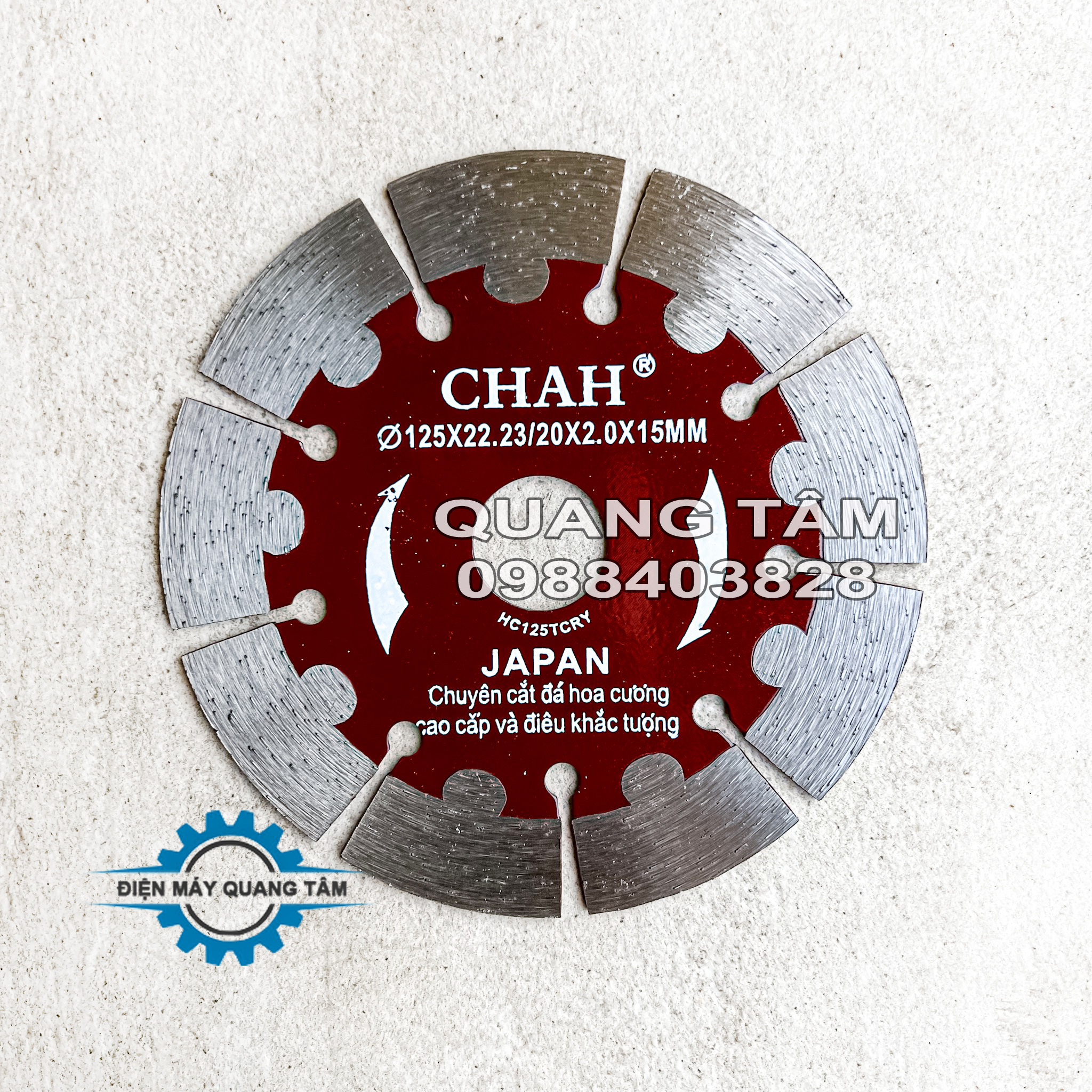 Lưỡi Cắt Gạch - Bê Tông - Đá 125mm CHAH