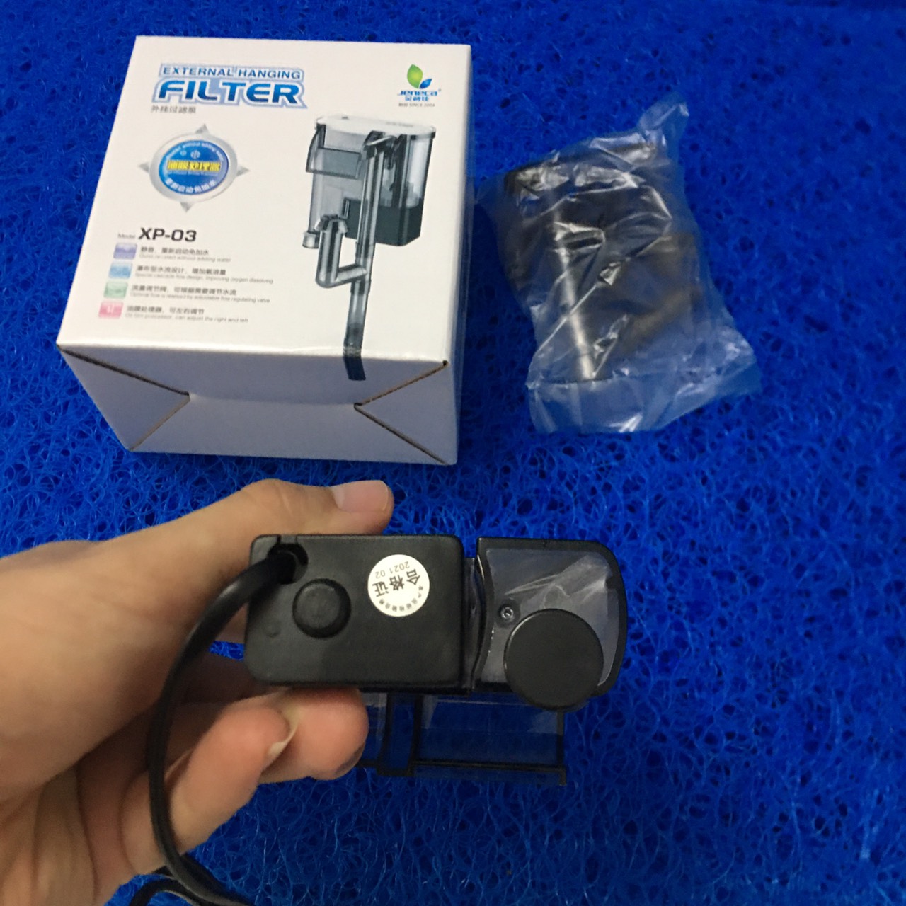 MÁY LỌC THÁC TREO THÀNH BỂ JENECA XP 03 CHO BỂ CÁ CẢNH