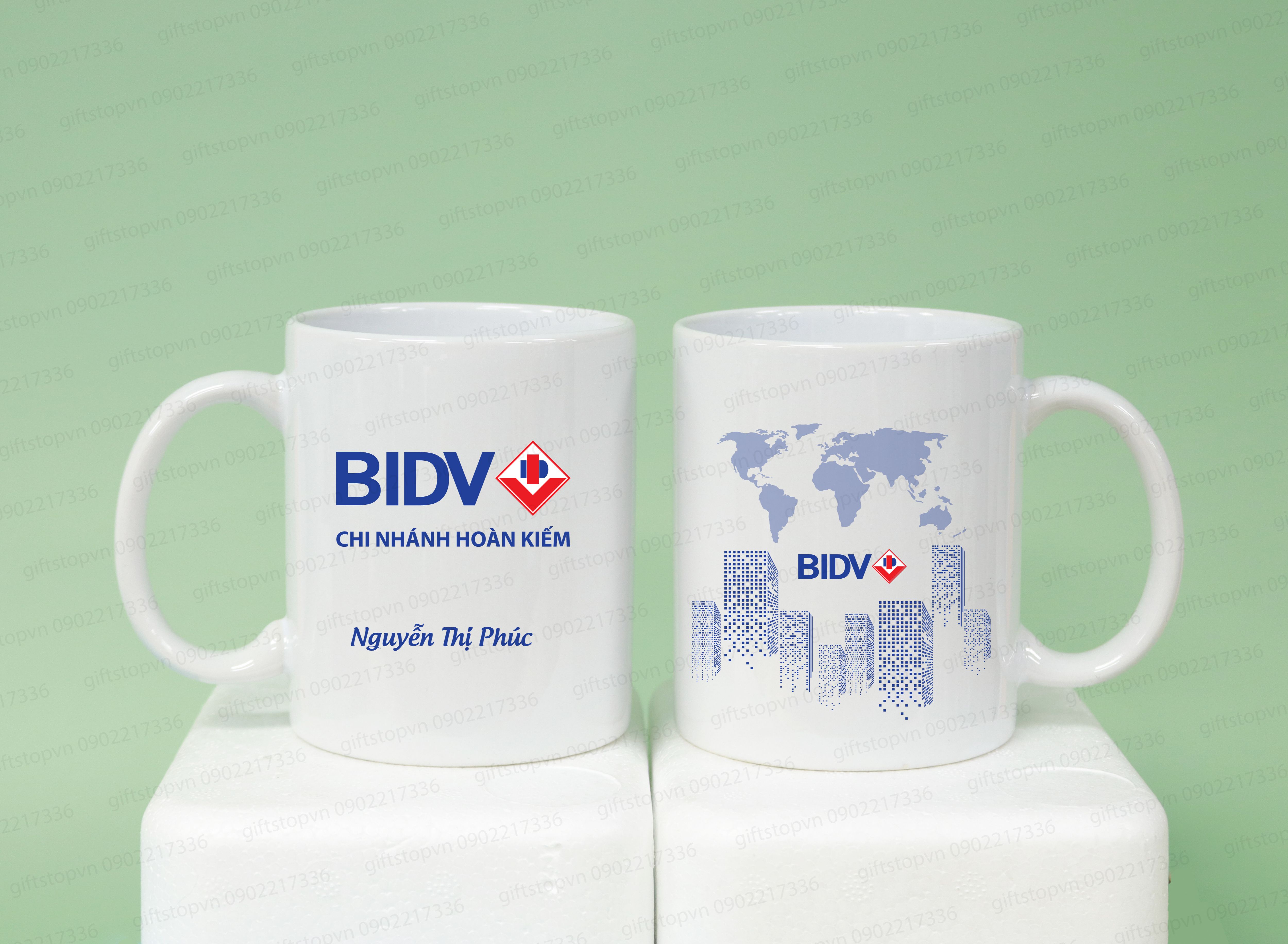 Cốc sứ in logo - Cốc sứ in ảnh
