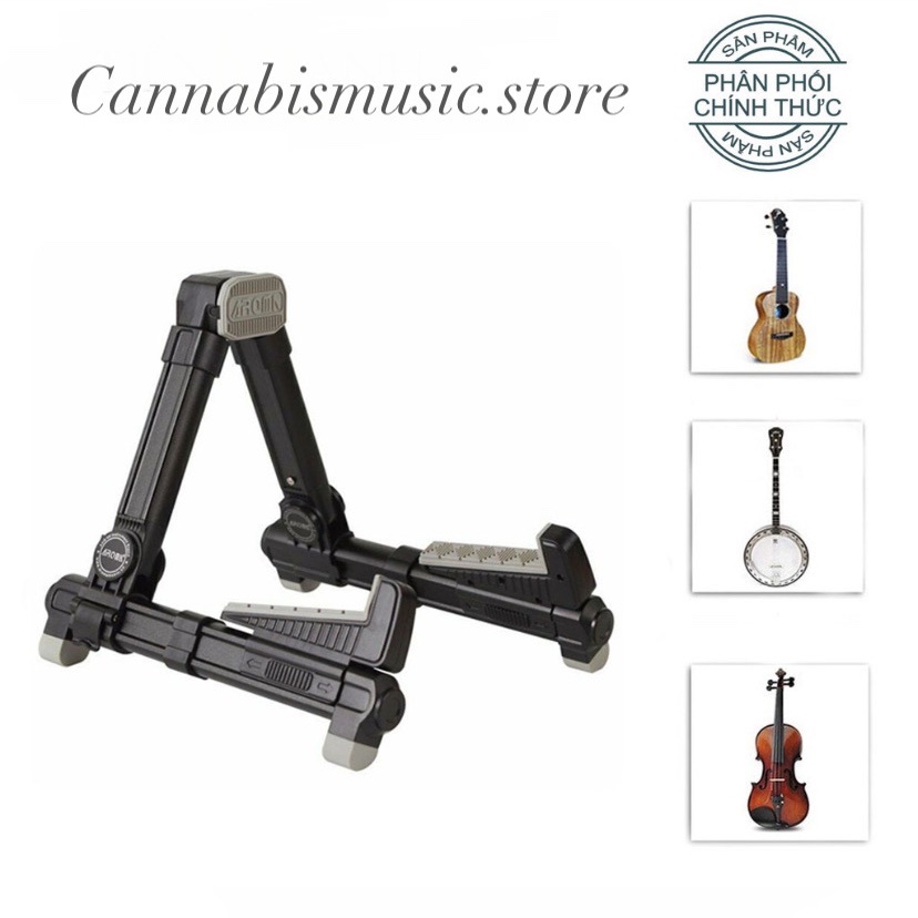 Giá Để Đàn Ukulele, Violin, Mandolin Aroma AUS-08 (Loại gấp nhỏ gọn AUS08 Stand - Kệ chân đỡ chữ A) -