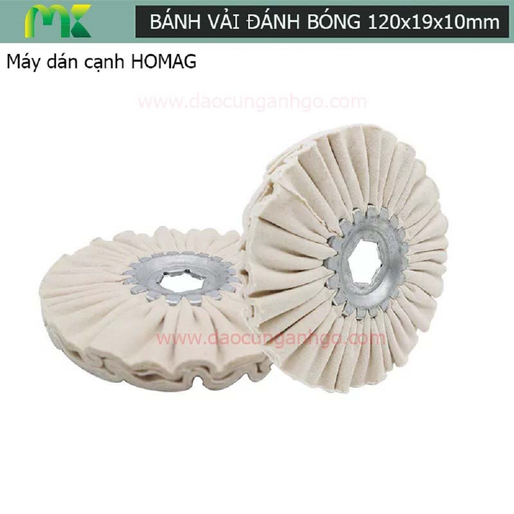 Bánh vải đánh bóng máy dán cạnh