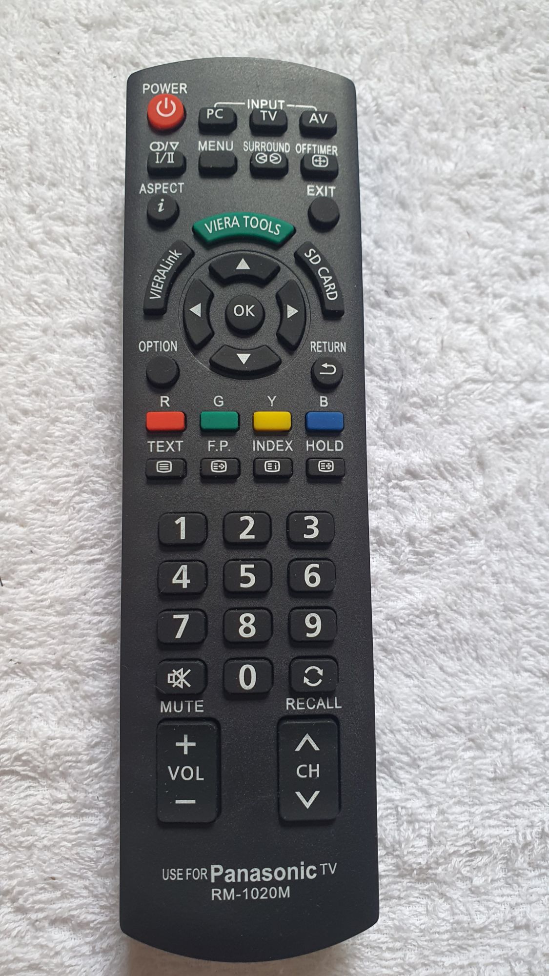 Remote điều khiển tivi panasonic lcd 1020m