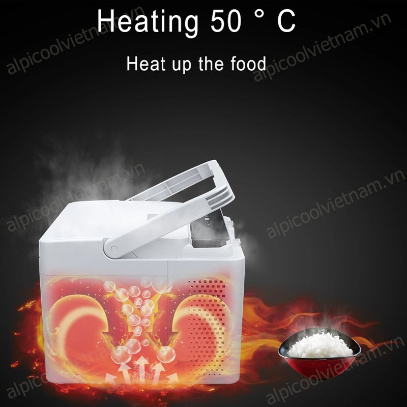 Tủ lạnh Alpicool C10- làm được đá, hâm nóng 50 độ C