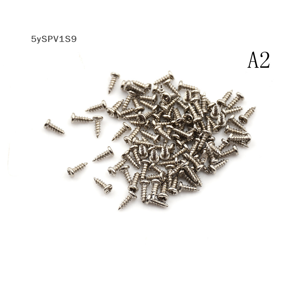 5ySPV1S9 100pcs M2 vít chủ đề Đường kính vòng đầu chéo vít tự khai thác vít