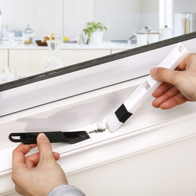 Chổi quét bụi vị trí hẹp B95 - kèm xẻng hốt rác mini - cọ mini vệ sinh khe cửa - bàn phím máy tính NXNDB95