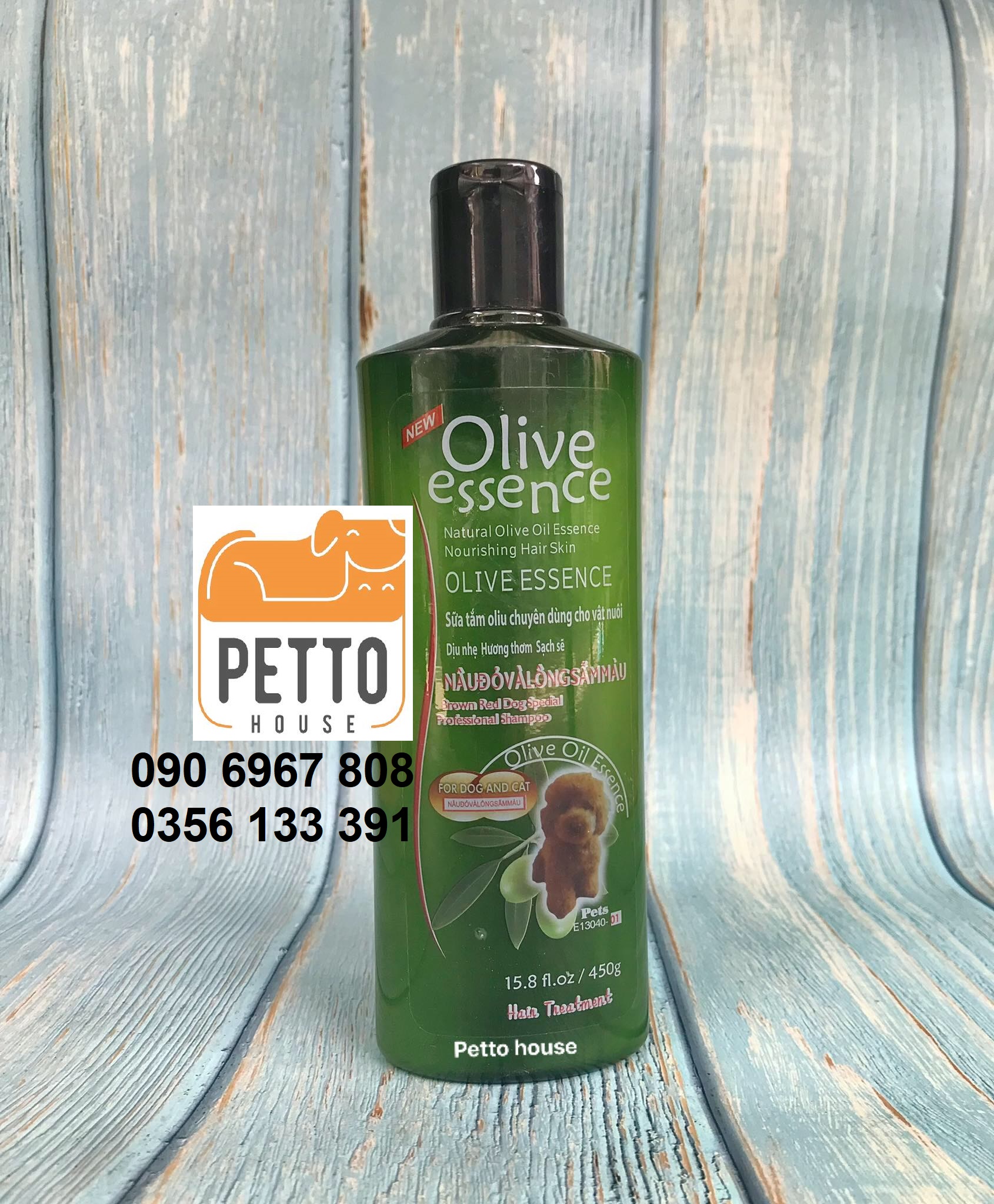 Sữa tắm cho chó mèo Olive Essence 450g