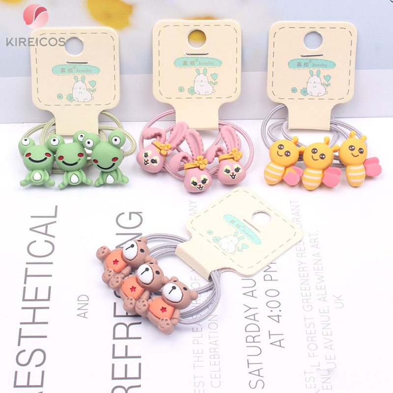 [HCM]Set 3 Dây Cột Tóc Thú nhiều Mẫu Cho Bé  B192