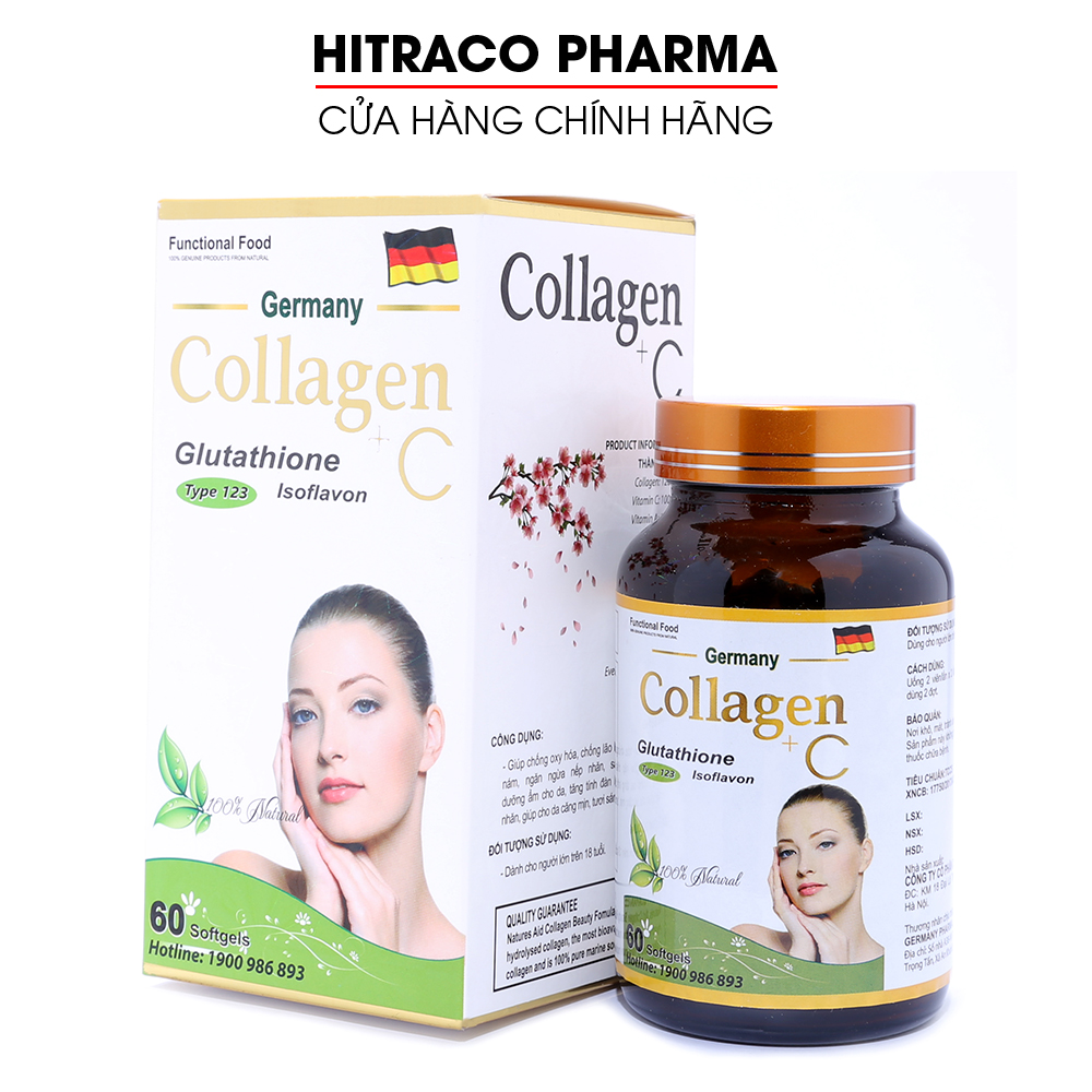 Viên uống Collagen đẹp da, bổ sung Vitamin A E C giảm thâm nám tàn nhang