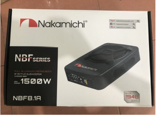 LOA SUB GẦM GHẾ NAKAMICHI 8.1A, LOA SUB NAKAMICHI, Loa sub gầm ghế ô tô Nakamichi 8.1A