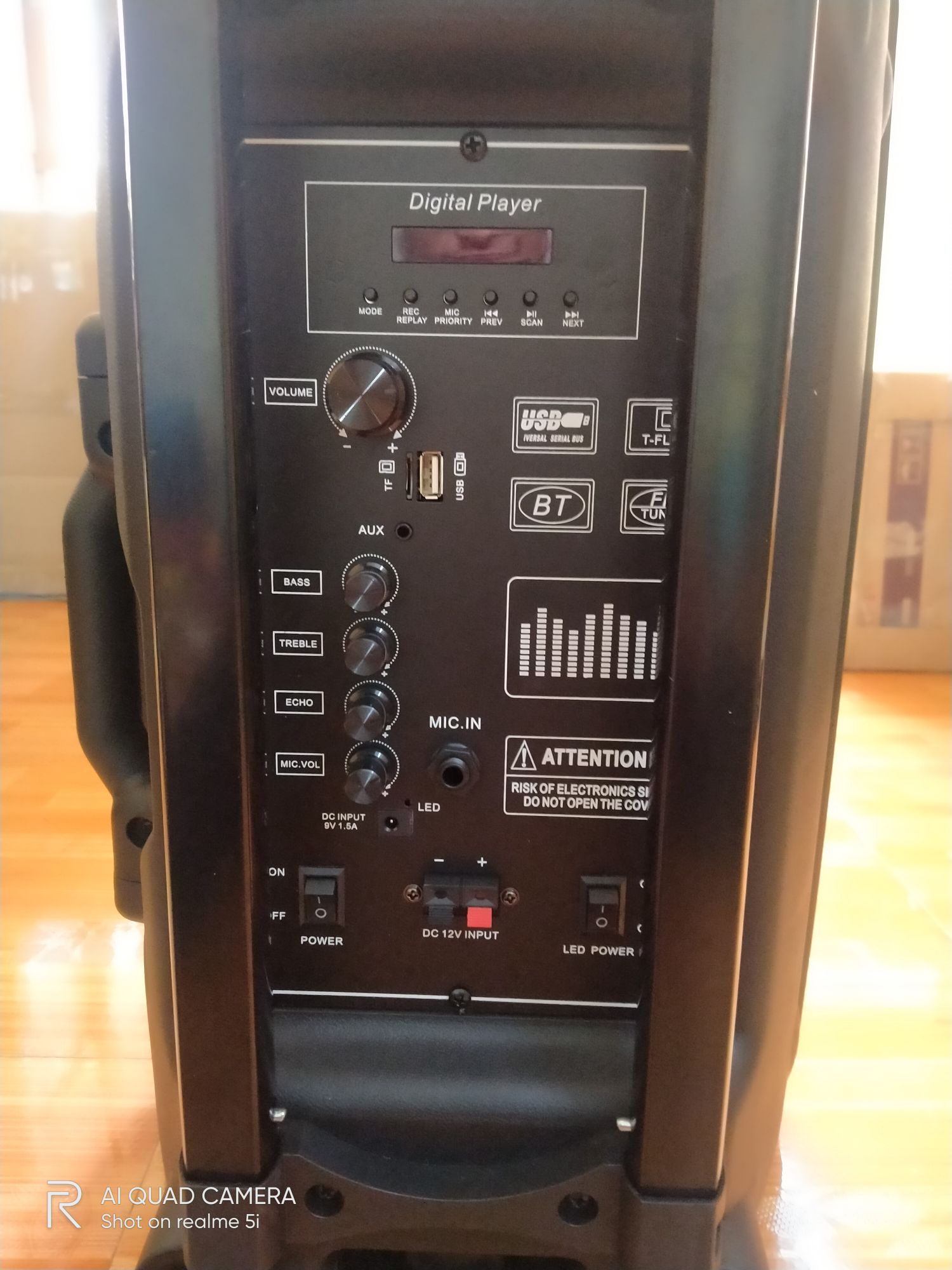 loa kéo karaoke bass 30+3 mic