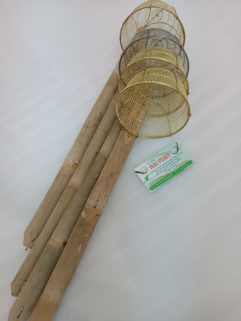 Vợt trụng hủ tiếu phở loại tốt sài bền cán tre