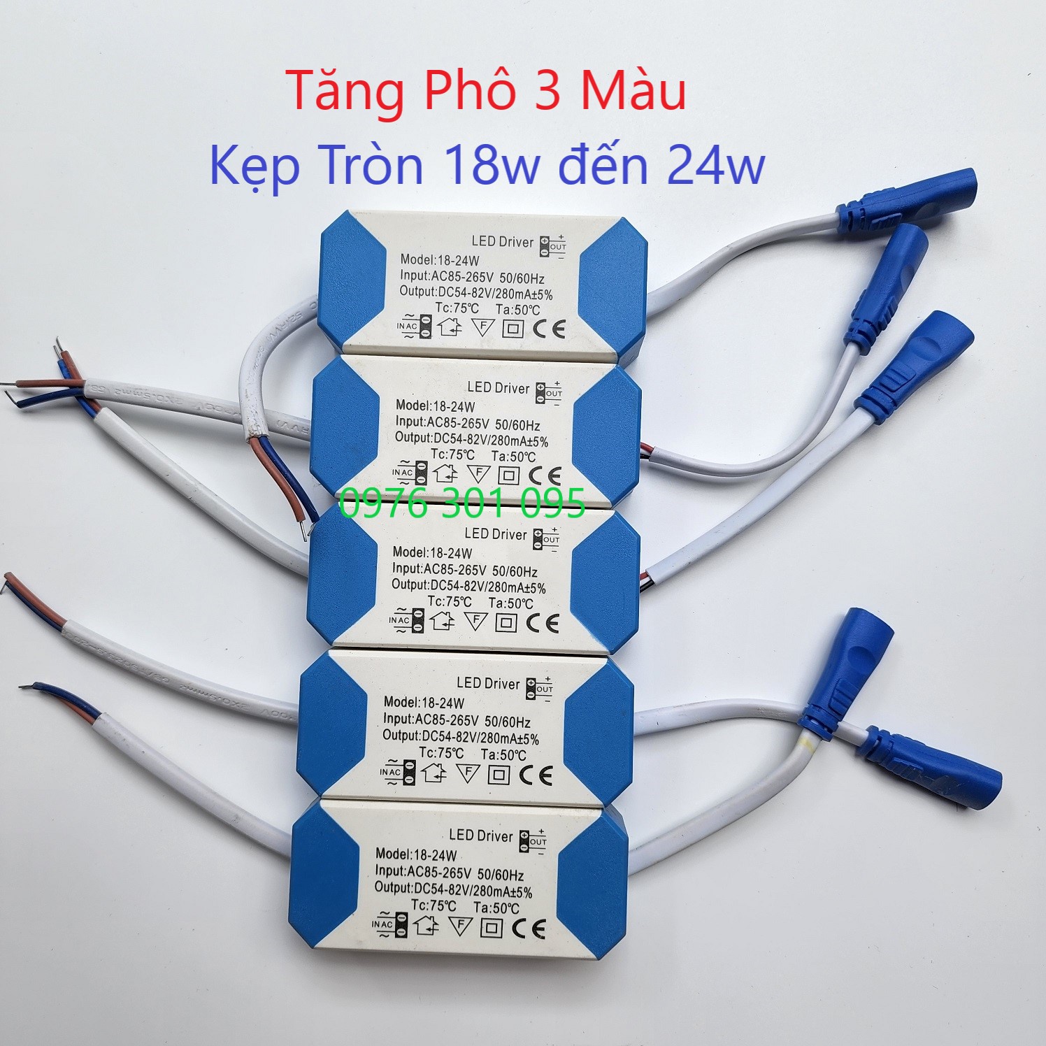 5 Tăng Phô Cho Đèn Led Âm Trần và Ốp Trần [Drivier]