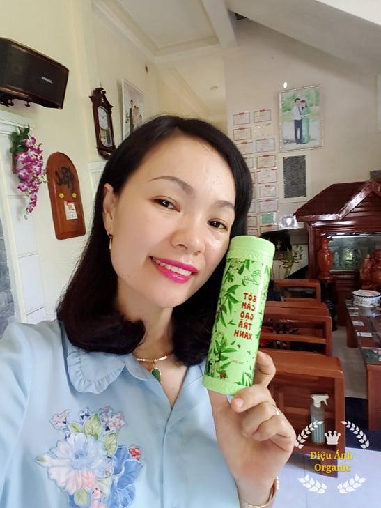 Bột cám gạo trà xanh Anthy Organic